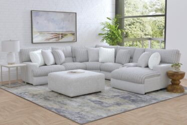 Abraxas Moonstruck 6-Piece Power Reclining Sectional With Right Chaise