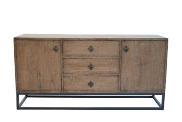 Brewery Antique Natural/Iron Cabinet