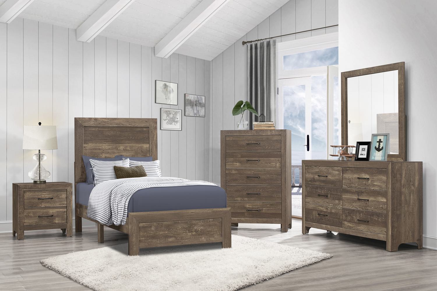 Corbin Twin 5 Piece Bedroom Set