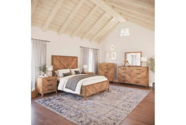 Eloquence Natural King 4 Piece Bedroom Set