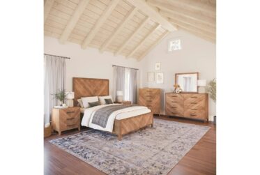 Eloquence Natural King 5 Piece Bedroom Set