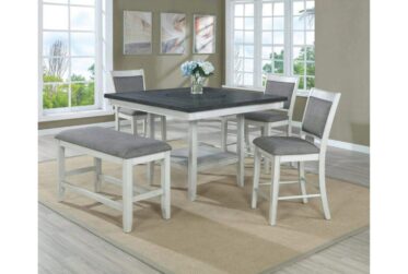 Fulton White Counter Height 5 Piece