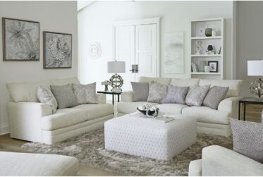 Zeller Cream 93″ 2 Piece Living Room Set
