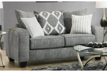 Stonewash Black Loveseat