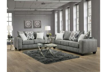 Stonewash Black 2 Piece Living Room Set
