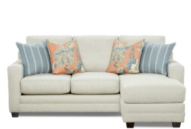 Treaty Linen 86″ Sofa With Chaise