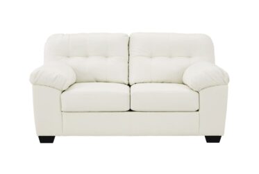 Donlen White Loveseat