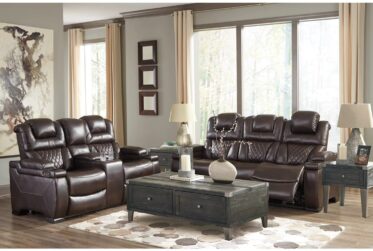 Warnerton Chocolate 88″ Power Reclining 2 Piece Livingroom Set