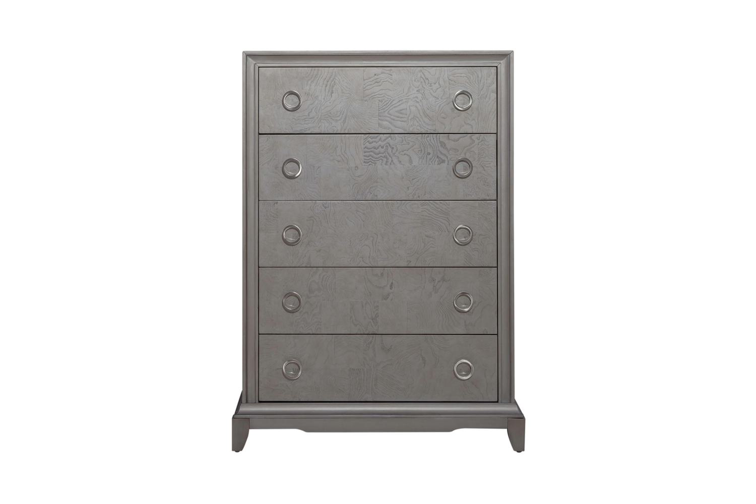 Montage LED Upholstered Queen 5 Piece Bedroom Set - Georgia