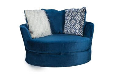 Groovy Navy Swivel Chair