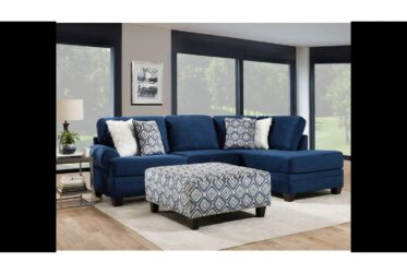 Groovy Navy 124″ 2 Piece Sectional