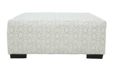 Gabriella Parchment Accent Ottoman