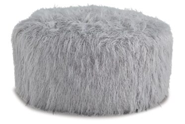 Galice Gray Oversized Accent Ottoman