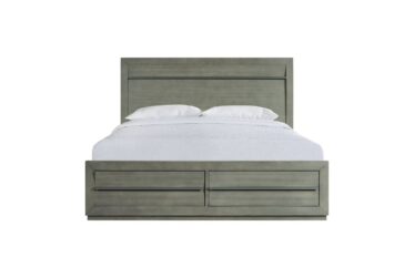Zig Gray King Storage Bed