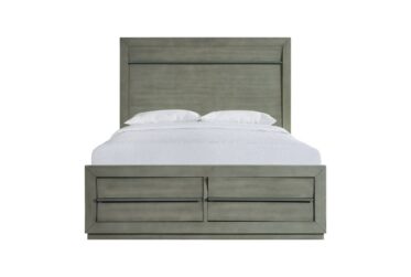 Zig Gray Queen Storage Bed