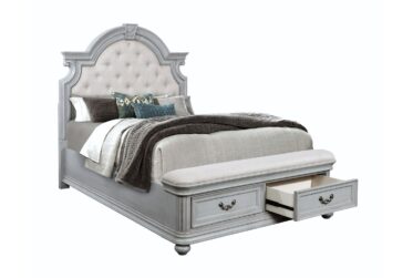 B0262 Upholstered King Bed With Storage