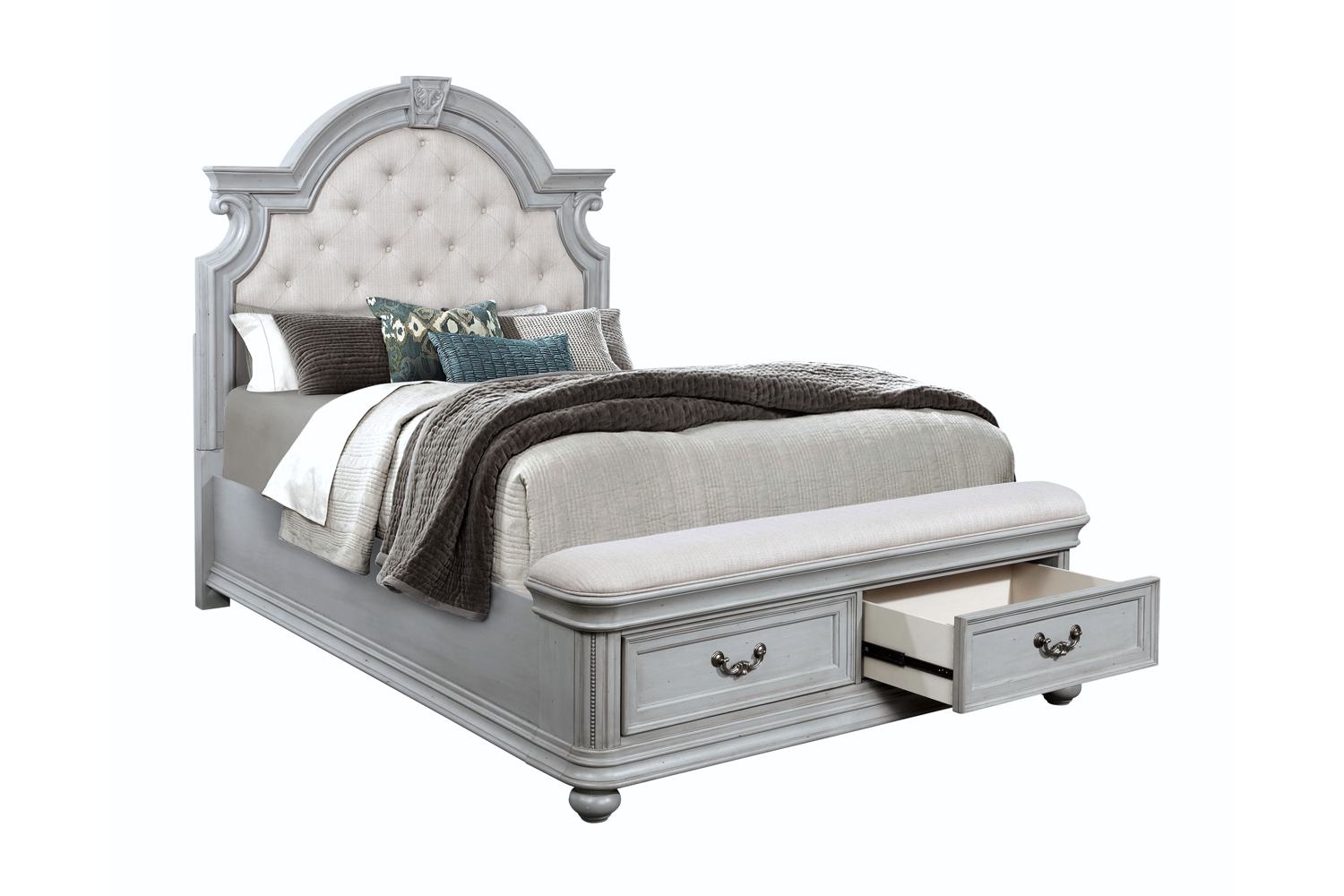 B0262 Queen Upholstered Bed With Storage