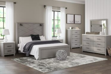 Cottonburg Gray King 5 Piece Bedroom Set