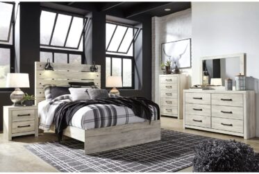 Cambeck Whitewash Queen 5 Piece Bedroom Set