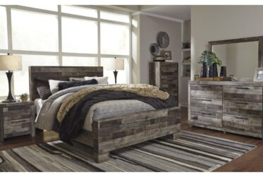 Derekson Queen 5 Piece Panel Bedroom Set