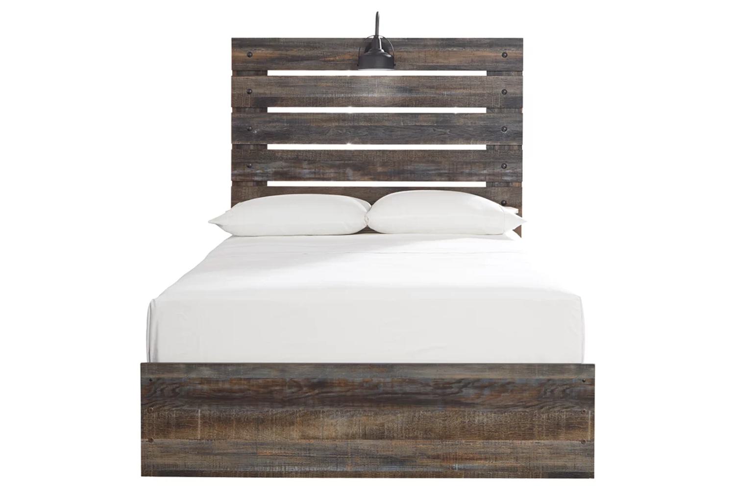 Drystan Full Lighted Panel Bed