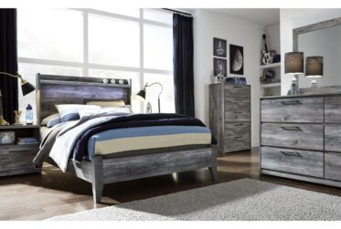 Baystorm Queen Lighted 5 Piece Bedroom Set