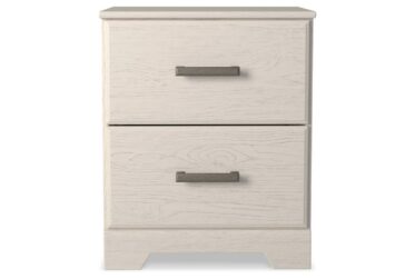 Stelsie Youth White Nightstand