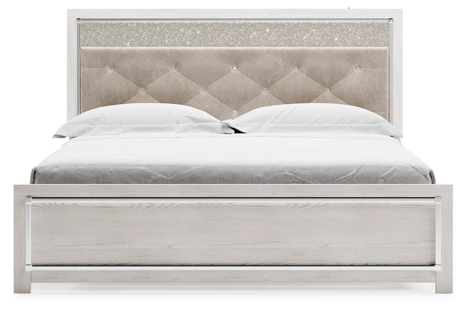 Altyra King Lighted Panel Bed