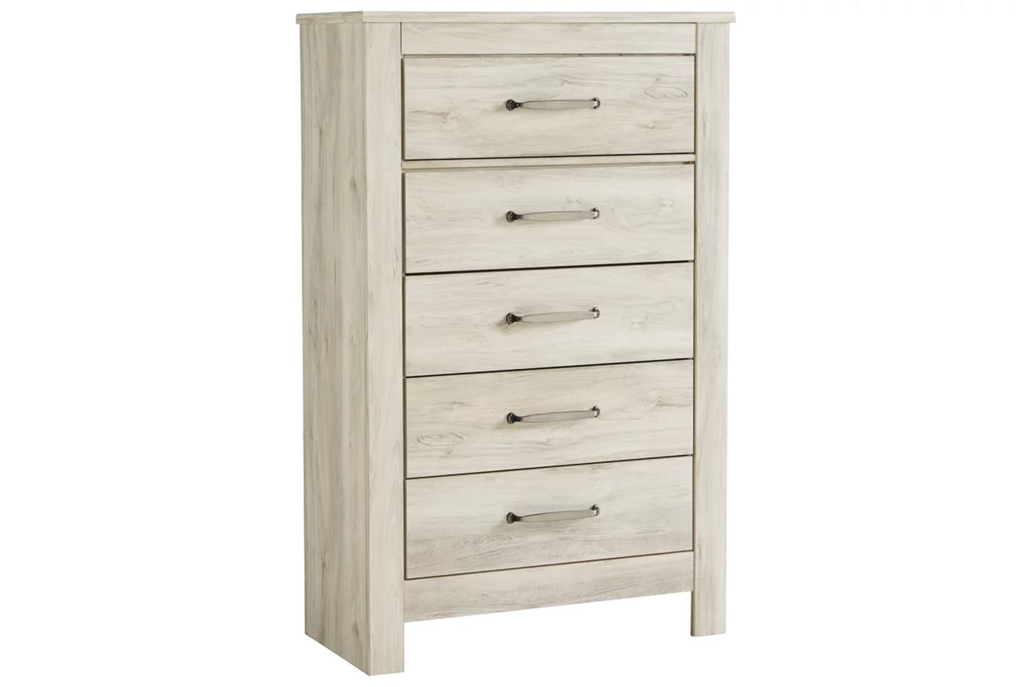 Bellaby Whitewash 5-Drawer Chest