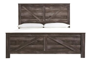 Wynnlow King Crossbuck Panel Bed
