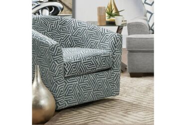 Ritzy Slate Barrel Chair