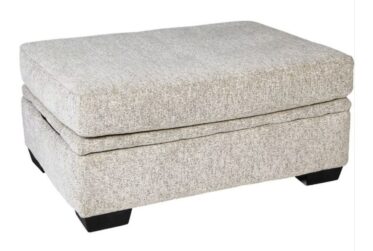 Bailey Cream Storage Ottoman
