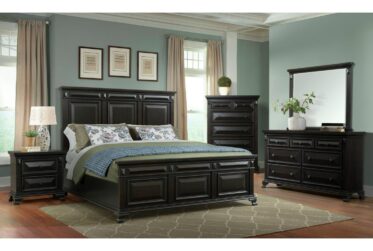Calloway Black Queen 4 Piece Bedroom Set