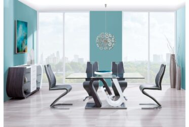 D4127 Glass 5 Piece Dining Set