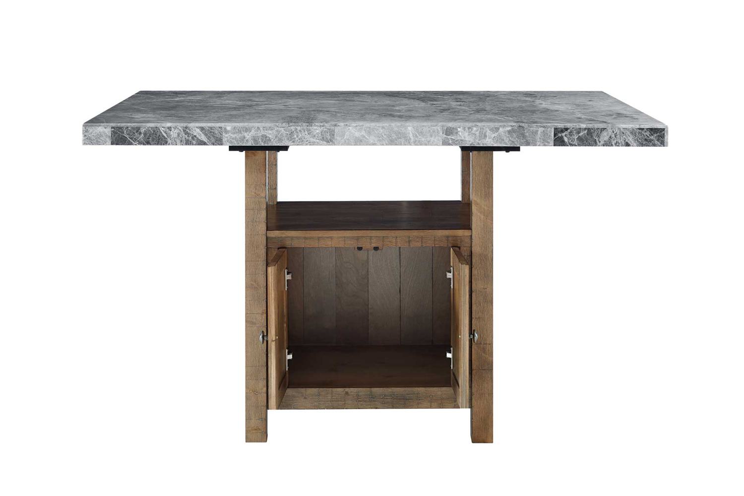 Grayson Gray Counter Height Table Georgia Furniture Mart