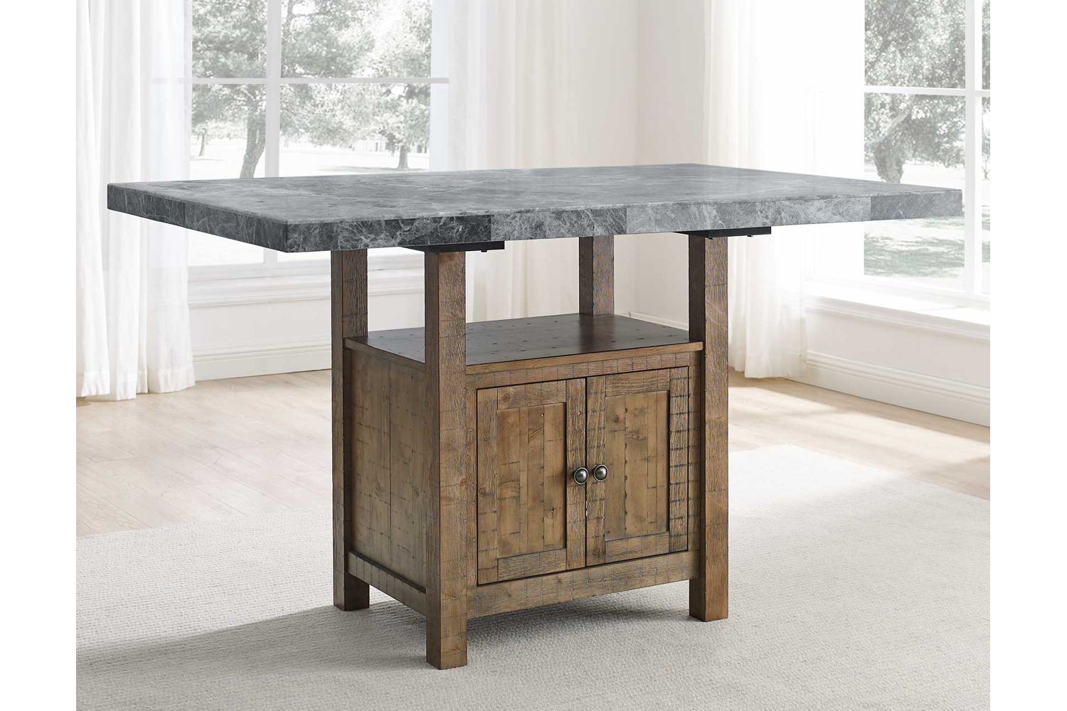 Grayson Gray Counter Height Table Georgia Furniture Mart