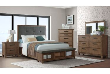 Jolene Gray Queen 5 Piece Bedroom Set