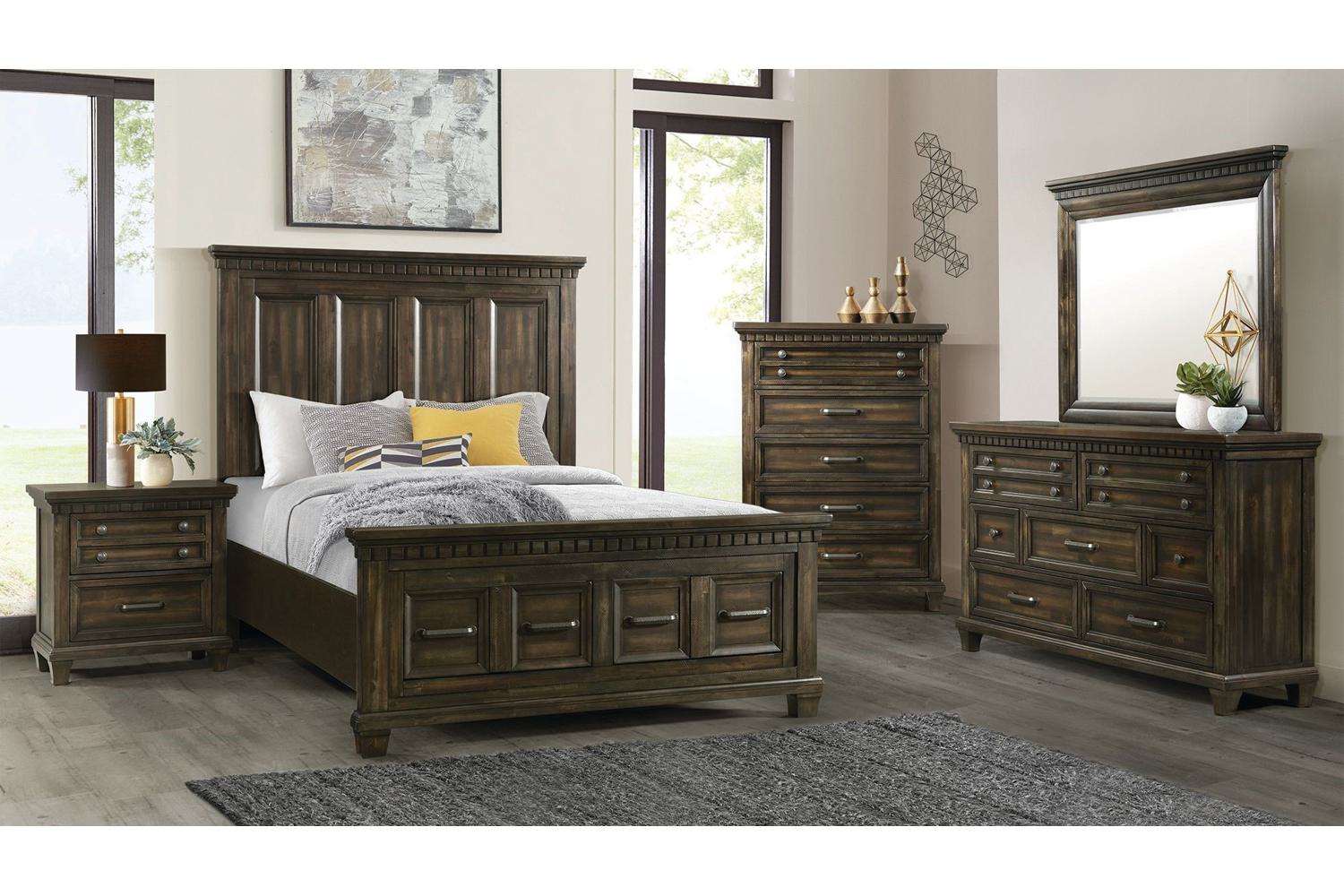 McCabe Queen Storage 4 Piece Bedroom Set
