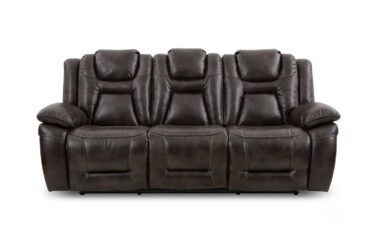 Oportuna Coffee 89″ Power Reclining Sofa