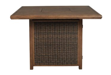 Paradise Trail Outdoor Bar Table With Firepit