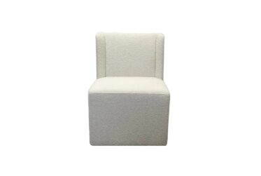 Sylvia Boucle Swivel Dining Chair