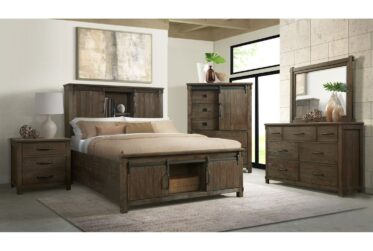 Scott Dark King 4 Piece Bedroom Set