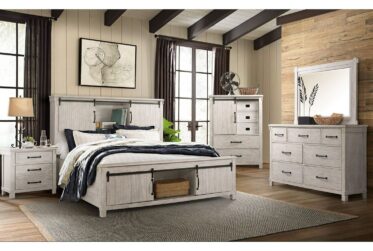 Scott Light Queen 5 Piece Bedroom Set