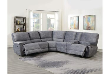Simone Gray 120″ 3 Piece Power Reclining Sectional