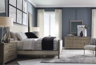 Chrestner Gray King 4 Piece Bedroom Set
