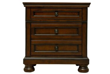Begonia Brown Nightstand With Hidden Drawer