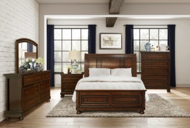 Begonia Brown King Storage 5 Piece Bedroom Set