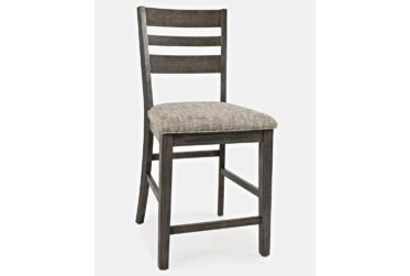 Altamonte Gray Ladderback Counter Height Stool