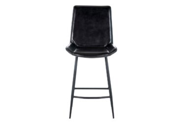Gabriel Gray Leather Counter Height Stool