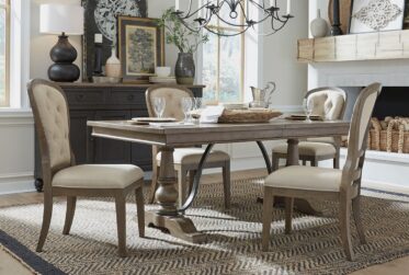 Americana Farmhouse Brown 5 Piece Dining Set